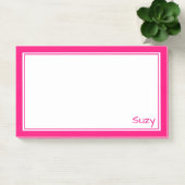 Post-it® Bright Pink Post It Note pour Suzy ou vous (Bureau)