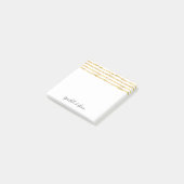 Post-it® Brillant brillant blanc or (Incliné)