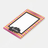 Post-it® Briller Sur Orange Rose & Faux Gold Metallic (Incliné)