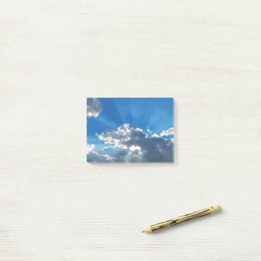 Post-it® Briser à travers les nuages (Sur un bureau)