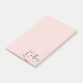 Post-it® Brittany Signature manuscrite Décor Y Blush (Incliné)