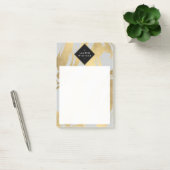 Post-it® Brochures Edgy Faux Gold sur Grey (Bureau)