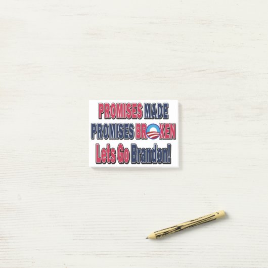 Post-it® Broken-Brandon (Sur un bureau)