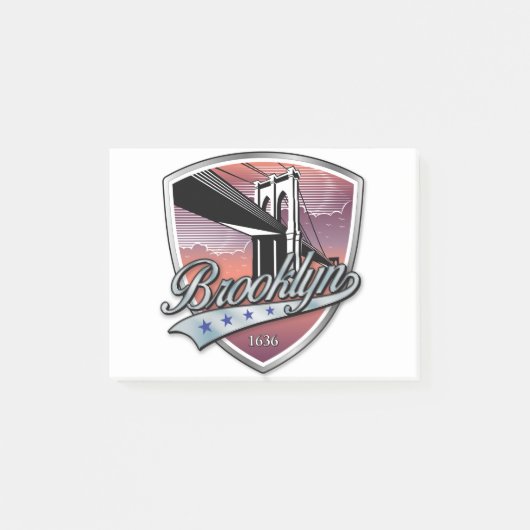 Post-it® Brooklyn Design Silver (Devant)