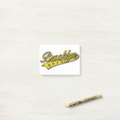 Post-it® Brooklyn Logo Gold Embossé (Sur un bureau)