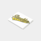 Post-it® Brooklyn Logo Gold Embossé (Incliné)