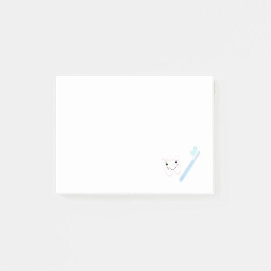 Post-it® Brosse à dents et à dents (Devant)