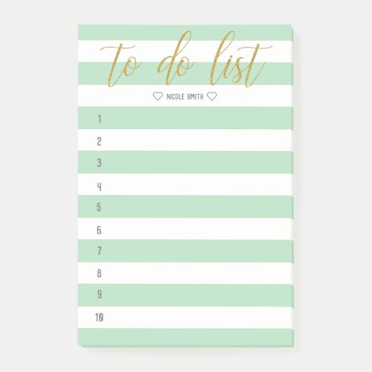 Post-it® Brosse fractionnée en lettres à faire (Devant)