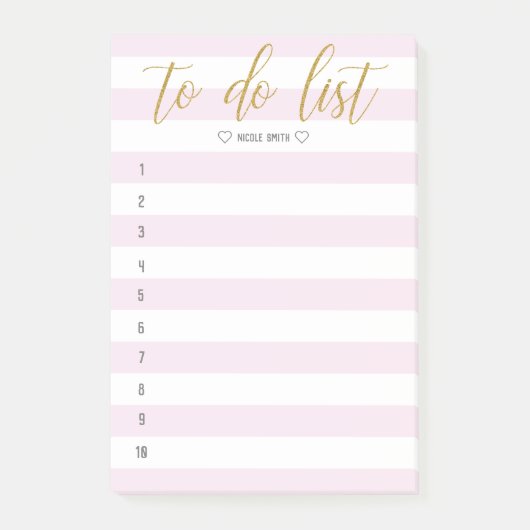 Post-it® Brosse fractionnée en lettres à faire (Devant)