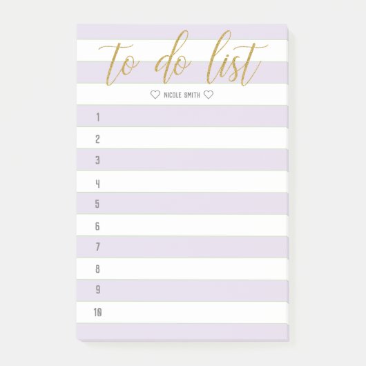 Post-it® Brosse fractionnée en lettres à faire (Devant)