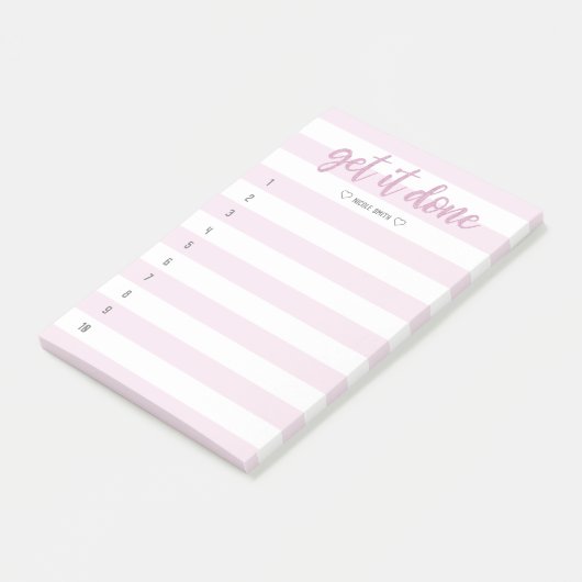 Post-it® Brosse rayée Lettré Faites-le faire (Incliné)