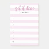 Post-it® Brosse rayée Lettré Faites-le faire (Devant)