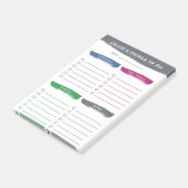 Post-it® Brosses Quatre catégories à faire (Incliné)