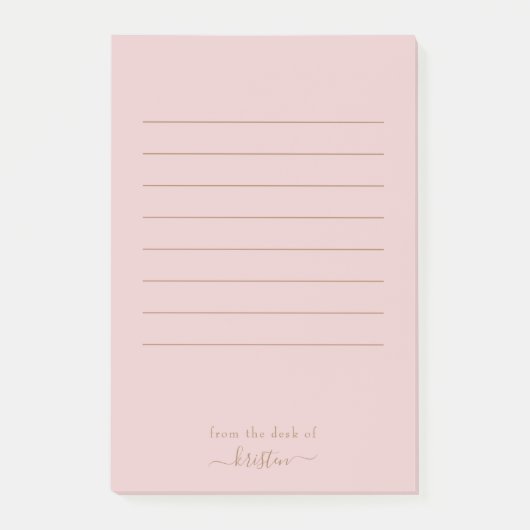 Post-it® Brouiller du bureau de Lined Large sur mesure (Devant)