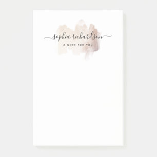 Post-it® Brouillon Chic   Faux Rose Gold en blanc