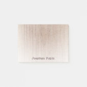 Post-it® Brown bois look Modèle Creative Distressed Texte (Devant)