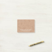 Post-it® Brown Myriad of Monograms With Your Name (Sur un bureau)