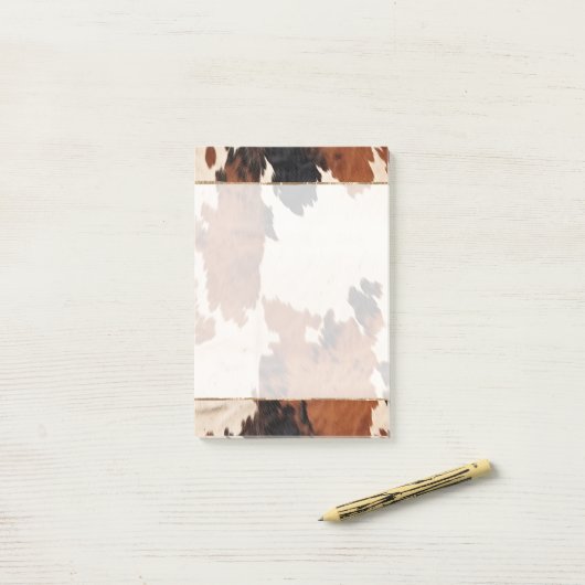 Post-it® Brown noir blanc (Sur un bureau)