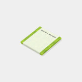 Post-it® Brume/brume vertes/Brouillard-Comme le motif + Nom (Incliné)