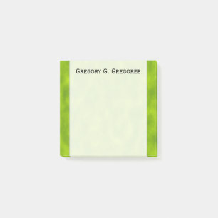Post-it® Brume/brume vertes/Brouillard-Comme le motif + Nom