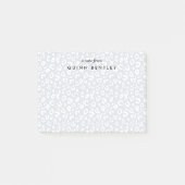 Post-it® Brume | Empreinte de léopard Pastel Personnalisé (Devant)