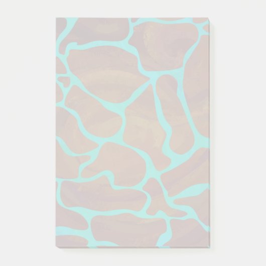 Post-it® Brun de girafe et copie turquoise (Devant)