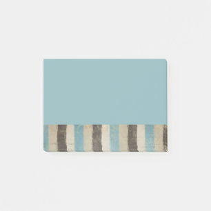 Post-it® Brun et rayures horizontales bleues dans
