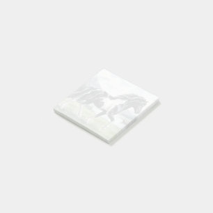 Post-it® Brunskjottur Poney pie noir islandais aquarelle