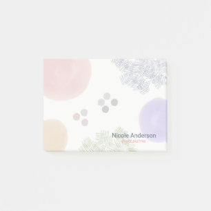 Post-it® Brush Stroke Abstrait Cute Pastel