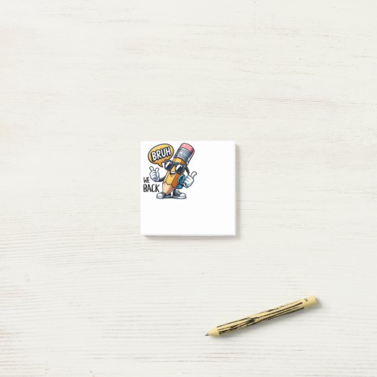 Post-it® Brush We Back (Sur un bureau)