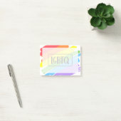 Post-it® Brushstrokes LGBTQ Arc-en-ciel (Bureau)