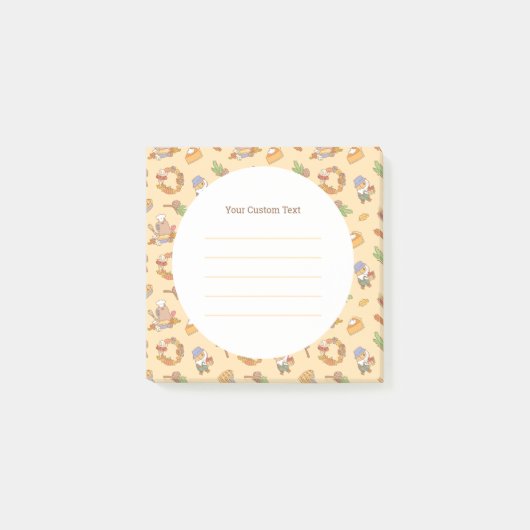 Post-it® Bubu et Moonch, Fall and Pie (Devant)