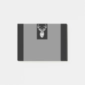 Post-it® Buck on Bold Black White Tail Deer (Devant)