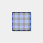 Post-it® Buffalo Check Blue & Black Lumberjack Plaid Decor (Devant)
