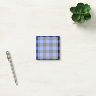Post-it® Buffalo Check Blue & Black Lumberjack Plaid Decor