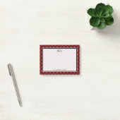Post-it® Buffalo Check Christmas Plaid Red and Black (Bureau)