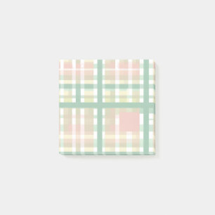 Post-it® Buffalo Plaid Pastel Rustique Cottagecore Ressort