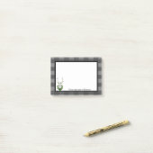 Post-it® Buffle de rennes de fête Plaid personnalisé (Sur un bureau)