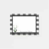 Post-it® Buffle de rennes de fête Plaid personnalisé (Devant)