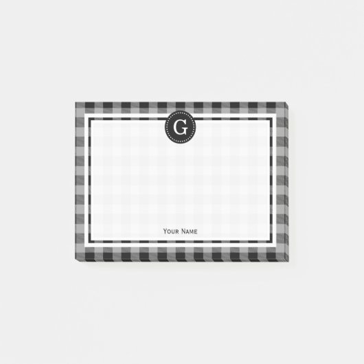 Post-it® Buffle noir gris foncé Chèque 1IR (Devant)
