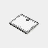 Post-it® Buffle noir gris foncé Chèque 1IR (Incliné)