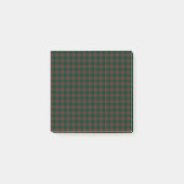 Post-it® Buffle rouge vert Plaid Hloliday (Devant)