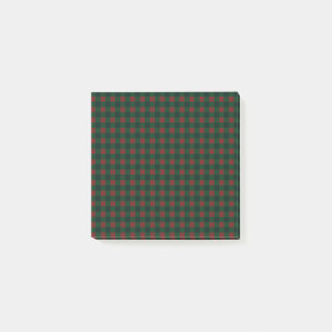 Post-it® Buffle rouge vert Plaid Hloliday