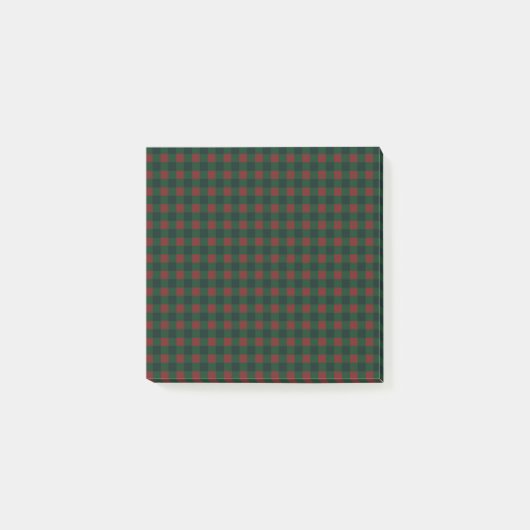 Post-it® Buffle rouge vert Plaid Hloliday (Devant)