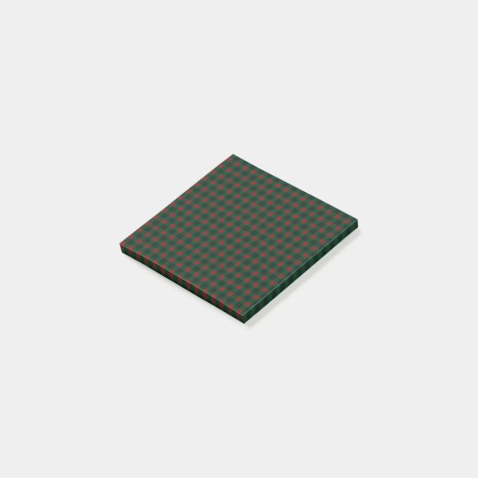 Post-it® Buffle rouge vert Plaid Hloliday (Incliné)