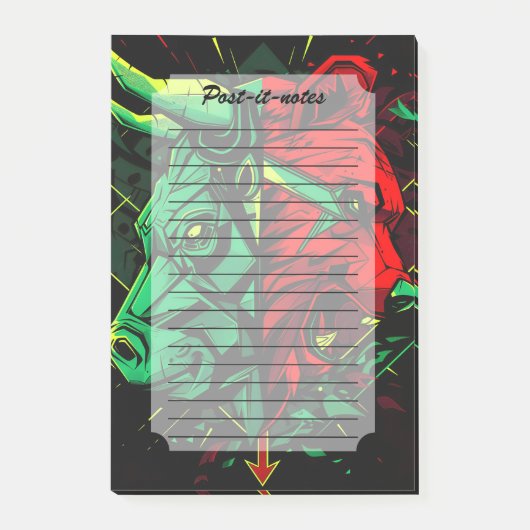 Post-it® Bull Bear Duel Forces (Devant)