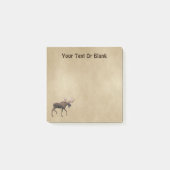 Post-it® Bull Moose Sur Ancien Papier (Devant)