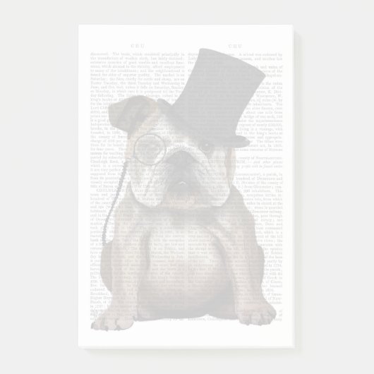 Post-it® Bulldog anglais, Hound officiel et Casquette (Devant)