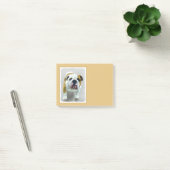Post-it® Bulldog Painting - Joli art original chien (Bureau)