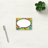 Post-it® Bulle de bande dessinée de discours amusant modern (Bureau)